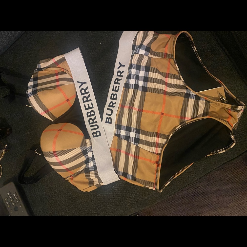 2 piece Burberry bathing suit